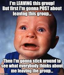Image tagged in leaving,group,announce ...
