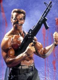 Arnold Schwarzenegger in a publicity ...
