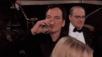 tarantino spitting drink.gif