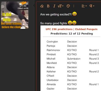 PBP - UFC 296: Edwards vs. Covington - Main Card PBP Discussion: Sat